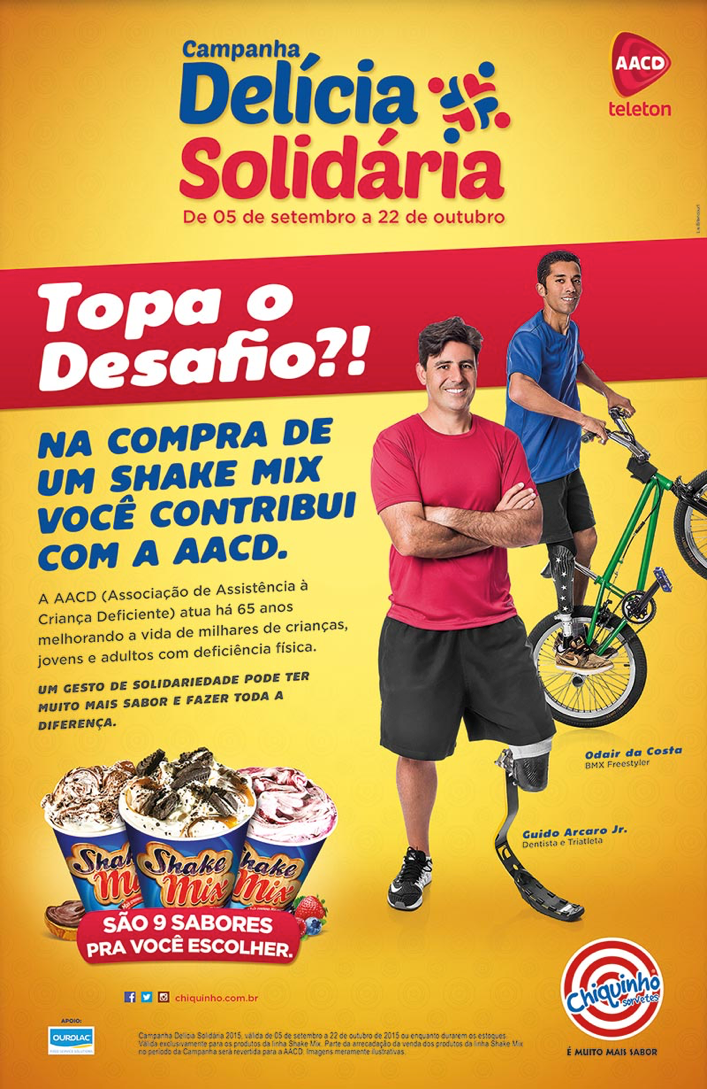 Poster da Campanha Delícia Solidária